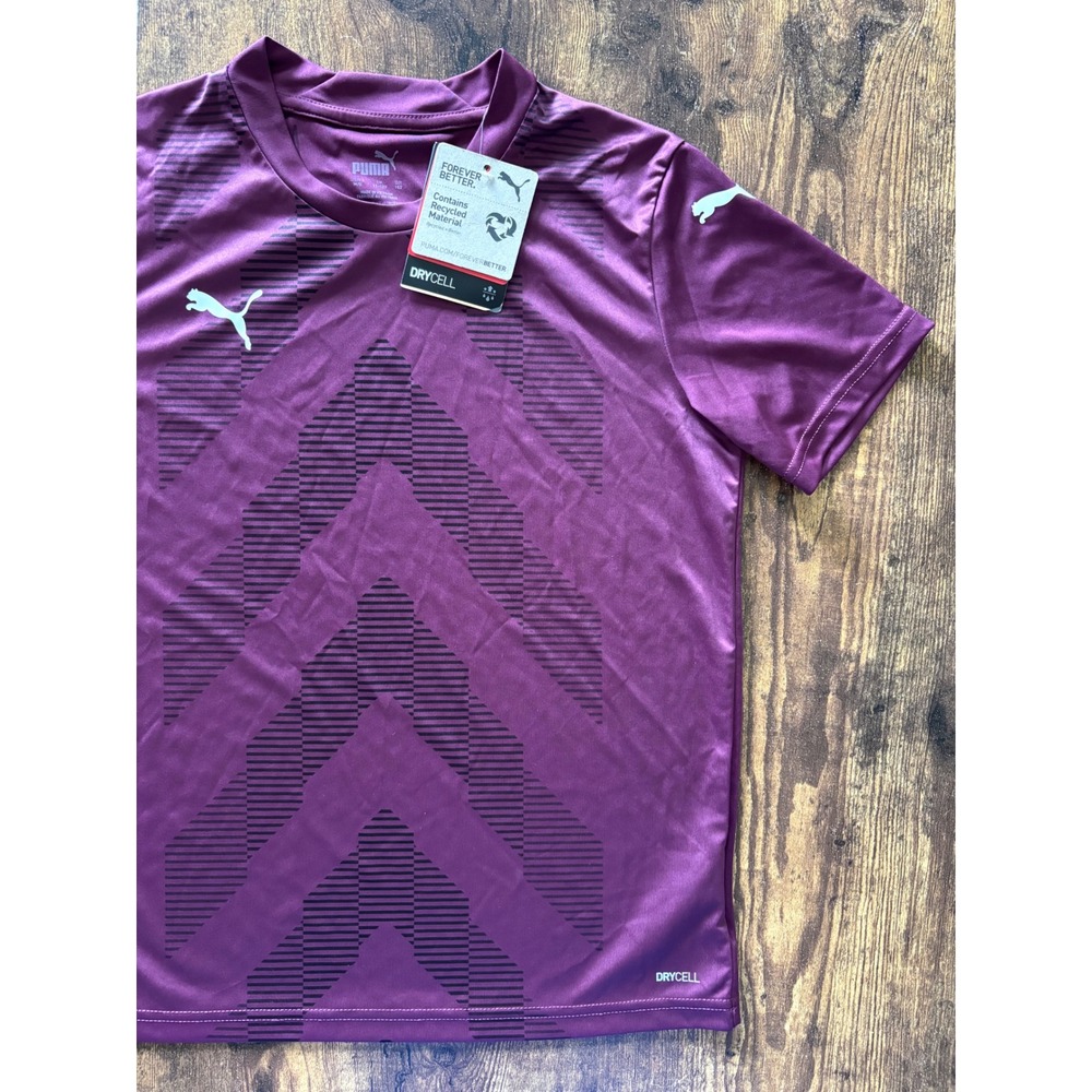 Puma Kids teamGLORY DryCell Soccer Jersey Burgundy M 11-12Y
